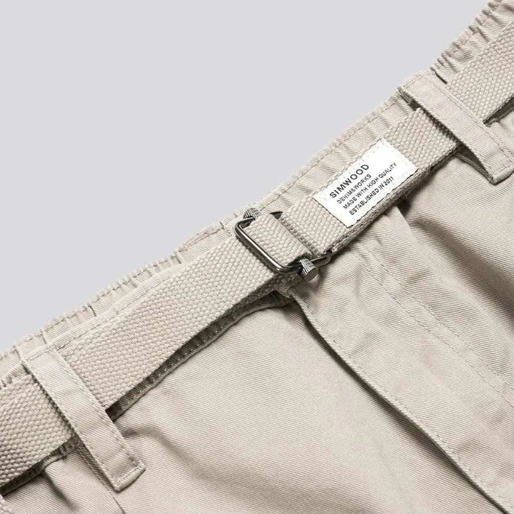 Cargo high-waist men's jeans pants